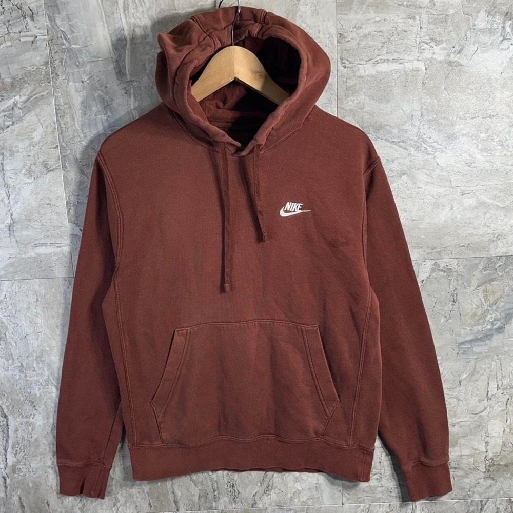Nike Sportswear Club Fleece‎ Pullover Hoodie Oxen Brown  Men's Size Small